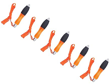 Breitgriff-Kugelschreiber extra groß, gewichteter Schreibstift mit ergonomischem Griff, ideal für den Alltag, Schule, Tremor, Arthritis in Orange