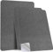 Fondlife Flicken Selbstklebend Stoff,3er 20X30cm Stoff Reparatur Patches Selbstklebend,Stoffe-Reparaturaufkleber,Leinenstoff-Reparaturflicken für Autositze,Kopfteile,Vorhang,Möbel,Sofa (Dunkelgrau)