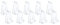 KASFDBMO 10pcs Hold Down Brackets Clear Blinds Bottom Holder Clips For 2 Inch Horizontal Blinds Window Shades Window Shade Clips White