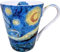 Eplze YBK Tech Teetasse aus Knochenporzellan, 400 ml, Kaffeetasse für Teeliebhaber und Kunstliebhaber, Van Gogh Ölgemälde-Serie (Sternennacht)