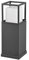 lightling LED Pfosten Jan, Wegeleuchte, Lichtfarbe einstellbar via Schalter, IP54 Outdoor, Höhe 40 cm, Breite 15 cm, Druckguss Aluminium, anthrazit