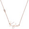 OAK & LUNA - Personalisierte Belle Skript Name Halskette - Geschenk für Sie - Zierliche Schmuck für Weihnachten, Muttertag (0,05 ct Runder Diamant, 750er Gold Vermeil)