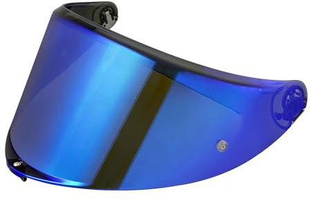 Visiera Casco Moto,Sostituzione Visiera Casco Moto per K6 K6S,Visiere per Casco Moto,Moto Casco Parabrezza,Visiera casco integrale (Cromo blu)
