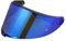 Motorradhelm Visier,Motorrad Windschutzscheibe Helm Visier für K6 K6s,Helm Visier mit Anti-Beschlag-Nagelbefestigung,Helmlinsenvisier Motorradhelm Zube（Chrom Blau）