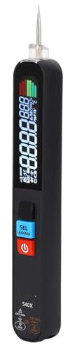 Smart 6000 Counts Multimeter Pen, AC/DC Spannungsprüfer, Widerstand, Diodenprüfung. Großes LCD-Display, Automatische Abschaltung, Wiederaufladbar, Tragbares Messgerät mit Clip