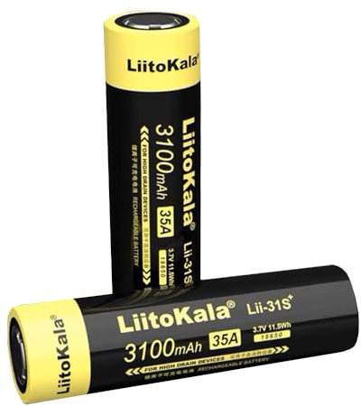 Batteria 3100 35A 18650 Flat Top Batteria per Sigaretta Elettronica Svapo