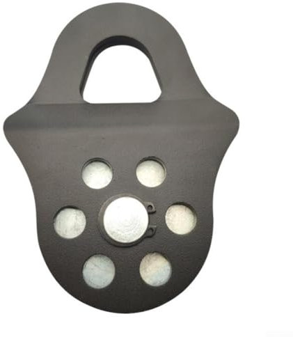 MeevrgR 6 Tonnen robuste Seilwinde – Stahllegierung und Nylon-Konstruktion für LKWs/ATVs/UTVs – fettbar für reibungslosen Betrieb (rot/schwarz) (schwarz)