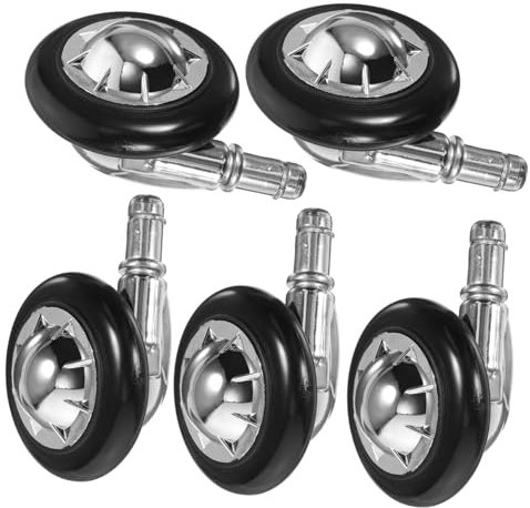 SOPOTUTU 5pièces Lot De Roulettes Pivotantes Pour Chaise De Bureau Remplacement Facile Avec Conception à Tige Et Roulement Fluide