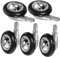 SOPOTUTU 5 Pièces Roulette de Chaise de Remplacement Silencieux pour Chaises Pivotantes Roulettes pour Sols Durs et Tapis