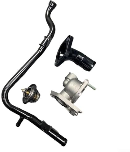 Thermostat Housing with Coolant Pipe for Hyundai For i10 2007 2020 and For i20 2008 2020 Compatible with OEM 2545003002 2563003100 256312B001 255002B000 Metal and ABS Parts