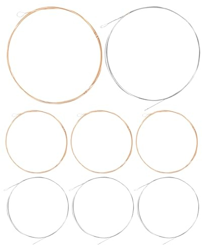 GALPADA Cordes en Cuivre Phosphoreux pour Mandoline et Banjo Jeu de 8 Cordes pour Entretien d'Instruments à Acoustiques