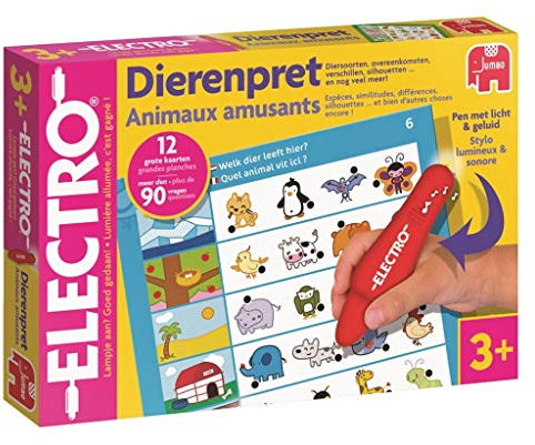 Jumbo 19560 Animal Elektro Wunderstift: Tierspaß Spiel, Weiß