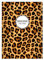 4 personalisierte, Coole Animal Print DIN A4 Schulhefte, Rechenhefte mit Jaguar Muster, beige Lineatur 23 (Kariertes/rautiertes Heft)