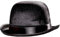 Quickdraw Black Bowler Hat Fancy Dress Adults Accessory Mens Womens Velour Hat
