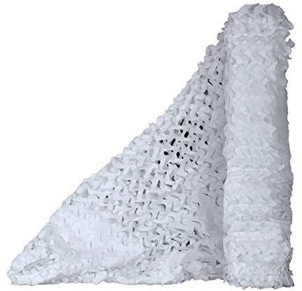 Sitong Tarnnetz, für die Jagd, Rolle, Bulk, Militär, Dekoration, Sonnenschutz, schneeweiß, 1.5Mx3M(4.9ftx9.8ft)