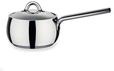 Alessi Casseruola Manico Lungo con Coperchio da 16