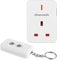 DEWENWILS Remote Control Sockets, 30m/100FT Control Range, Compact Size, 13A/3120W Programmable Heavy Duty Wireless Light Switch with Keyring, CE&RoHS Listed, 1 Remote and 1 Socket