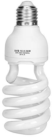 Tnfeeon E27 UVB Reptile Lamp Reptile UVB Bulb 10.0 26W Bulb for Amphibian Tortoise Lizard Succulent Plants
