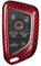 M.JVisun Véritable Fibre de Carbone Porte-clés pour Chevrolet, Couverture de Clé de Voiture pour Chevrolet Chevy Corvette C8 2020-2021 Clé de Voiture - Rouge