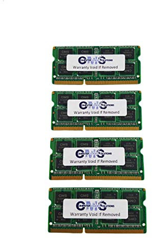 CMS 32GB (4X8GB) DDR3 PC3-12800 1600MHz 204PIN 1.35V Kit de memoria RAM actualización para portátil - A6