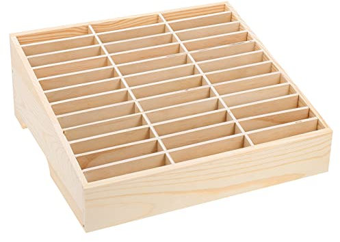 LIFKOME Boîte De Rangement En Bois Pour Téléphone Portable - Organisateur Des Bureaux Avec 24 Compartiments Pour Fournitures De Bureau Et Téléphone Idéal Pour École Et Bureau