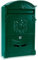 ZENO Letter Box Wall Mounted | Postbox | Large Traditional Post Box Mailbox | Post Letter Box for Home | Vintage Classic Mail Box with 2 Keys | Easy to Install | Keep Your Mail Safe (Green)