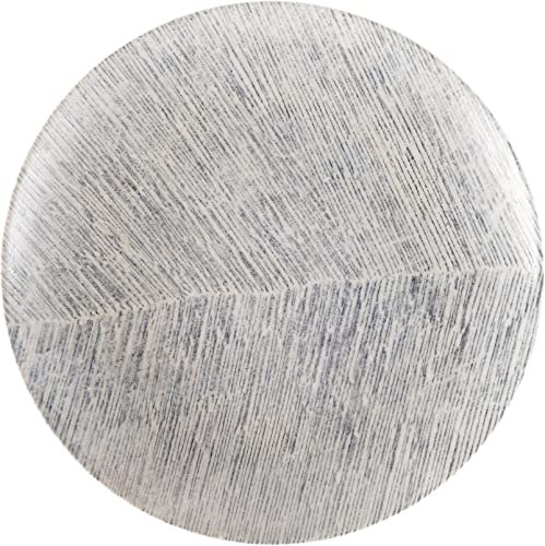 Hazel & Bos Juntos - Juego de platos (6 unidades, porcelana, 24 cm), diseño grano, para postres y desayunos