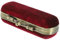 KALLORY Lipgloss-Behälter Lippenstift-Etui Mit Spiegel Vintage-Lippenstifthalter Retro-Make-Up-Reiseetui Perlendekoration Kosmetik-Aufbewahrungshalter Für Damen Weinrot