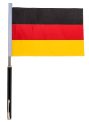 Out of the blue Ausziehbare Deutschlandfahne Flagge ca. 51 cm Bundesflagge Deutschland
