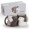 MIAMIO - Tasse à chien en céramique 300 ml, lot de 2 tasses à chien avec papa et maman pour chien pour les chiens pour les amoureux des chiens