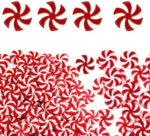 TKGEOUE 40Pcs Weihnachten Lollipops Ornament Hängend, DIY Candy Ornament, Baumschmuck für Home Party Dekoration (xw)