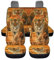 ZIATUBLES Tiger Print Autositzbezug Vollständiges Set Vorder- und Rücksitzbezug Sitzschoner für Damen Herren, Autositzbezüge Automotive Sitzzubehör Universal Fit Satteldecke