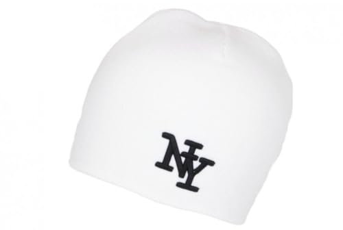 Hip Hop Honour NY Mütze, klassisch, modisch, aus warmer Wolle, Newyo, Größe: Einheitsgröße – Farbe: Weiß – Unisex, weiß, Einheitsgröße