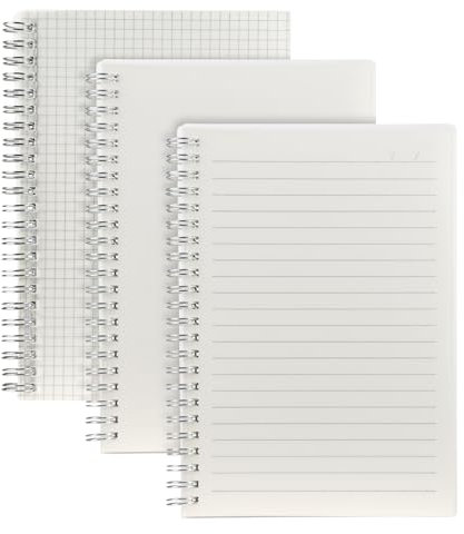 EooUooIP Doppelseitiges B5-Spiralnotizbuch,Kreatives Schreiben,Kritzeln und Zeichnen,Horizontales Raster und Leere Linien,Perfekt Zum Lernen und für Notizen,Robust und flexibel.