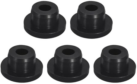 QUARKZMAN 5 Stück Schwarze Gummistopfen, Silikonstopfen für 15mm/0,59 Loch