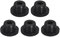QUARKZMAN 5 Stück Schwarze Gummistopfen, Silikonstopfen für 15mm/0,59 Loch