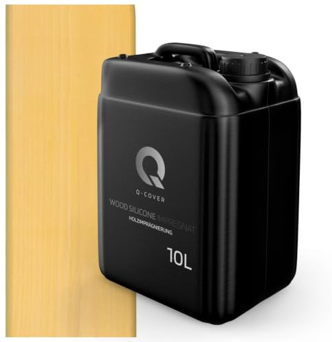 Q-COVER holzimprägnierung Kiefer 10 L 2 in 1 holzschutz farbimprägnierung imprägniermittel holzschutzmittel imprägnierung abperleffekt alle holzarten holzgrundierung