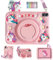 EspZanthic Funda Compatible con Xiaomi Redmi Pad SE 11 Pulgadas 2023 Tablet, con Portalápiz, Soporte Giratorio 360°, Correa de Hombro, Stylus, Rosa