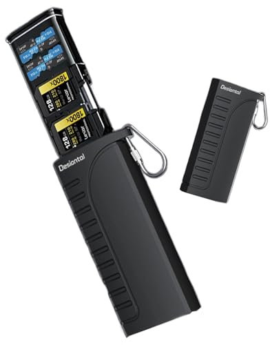 Desiontal DK10 High-Speed SD Card Reader Type-C Interface SD/TF/SIM Card Carrying Case Holder for Cameras, Smartphones, Drones, Action Cameras (Black)
