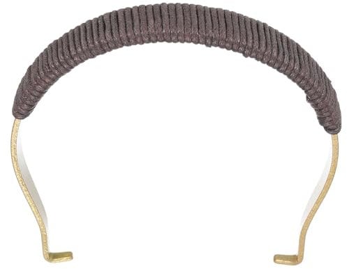 sourcing map Metal Tea Pot Handle Internal Buckle Teapot Rope Wrapped U-Shape Handle Replacement for Span 2.8-3.5 Inch Ceramic Pottery Teapot Kettle Accessories Supplies, Gold/Brown