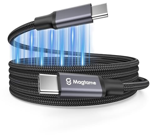USB 4 Cable 240W, 2.3ft USB C Cable,Support Display 8K@60HZ, 4K@144HZ, 20Gpbs Data Tranfer, USB-C to USB C Cables for iPhone 15Pro/16ProMax,for Mac_Books, USBC Hub Docking Station