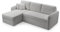 FurniShop24 Ecksofa L-Form mit Schlaffunktion und Stauraum - Eckcouch mit Ottomane, Klappsofa für Wohnzimmer, Modernes Design Schlafsofa Tony - Grau