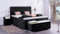 Boxspringbett Jana 240x220, VS-Schwarz, 7-Zohnen Taschenfederkernmatratze, Ergoflex - Inklusive Aufbau - Deutscher Hersteller