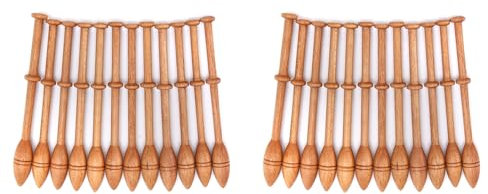 Kit de 24 Pièces de Dentelle aux Fuseaux, Outils de Tissage Artisanaux Français Vintage, Canette de Dentelle en Bois, Outil de Tissage à L'aiguille à Tricoter pour la Couture et
