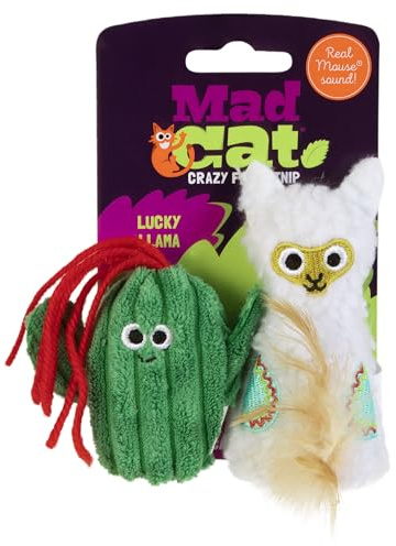 Mad Cat, Lucky Llama Catnip & Silvervine Cat Toy, 2-Pack, 1 Count
