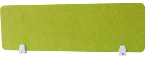 Green Acoustic Desktop Privacy Panel Clamp On Desk Divider for Office School and Home Rounded Edges Easy Installation 40 * 30cm