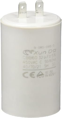 Condensateur 32 uF pour Kärcher K7 9.085–095.0 - Nettoyeur Hautre Pression - 425V/450V/475V - Condensateur de Démarrage/Permanent avec Cosses 6,4mm - Haute Qualité et d'Origine - VOLET TECH