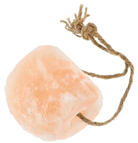 HAF® 1x Salzleckstein 2-3 kg mit Kordel für Pferde, Rinder, Wild und Schafe | Leckstein aus 100% Bergkristallsalz | Mineralleckstein aus Pakistan | Größe: 2-3 kg | Menge: 1 Stück