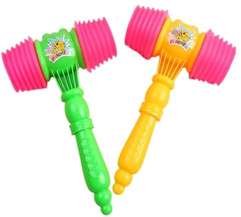 MARTELLO GIOCATTOLO PER BAMBINI MUSICALE IN PLASTICA GIOCO SONORO CON FISCHIO