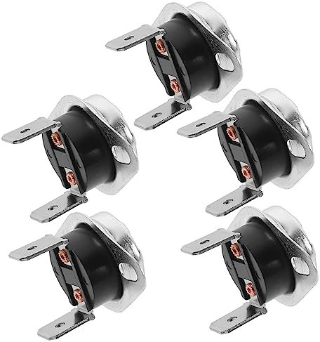 NULYLU 5pezzi Termostato Per Asciugatrice E Riscaldante Elemento Riscaldante Sostitutivo Per Elettrodomestici Kit Per Riparazione Asciugatrici Controllo Temperatura Facile Installazione